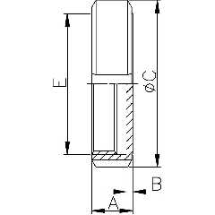 глухая гайка 304