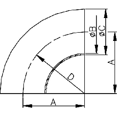 отвод 90